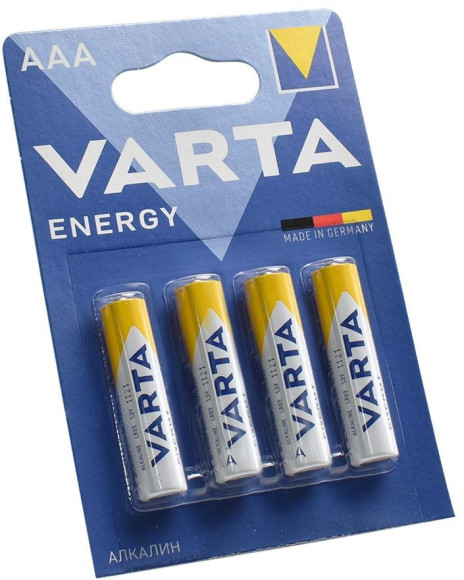 Батарея Varta Energy LR03 BL4 Alkaline AAA (4шт) блистер Батарея Varta Energy LR03 BL4 Alkaline AAA (4шт) блистер