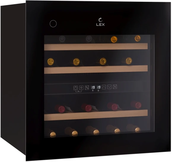 Винный шкаф Lex LWD6036BL dual zone PP 1-нокамерн. черный (CHAT500008) Винный шкаф Lex LWD6036BL dual zone PP 1-нокамерн. черный (CHAT500008)