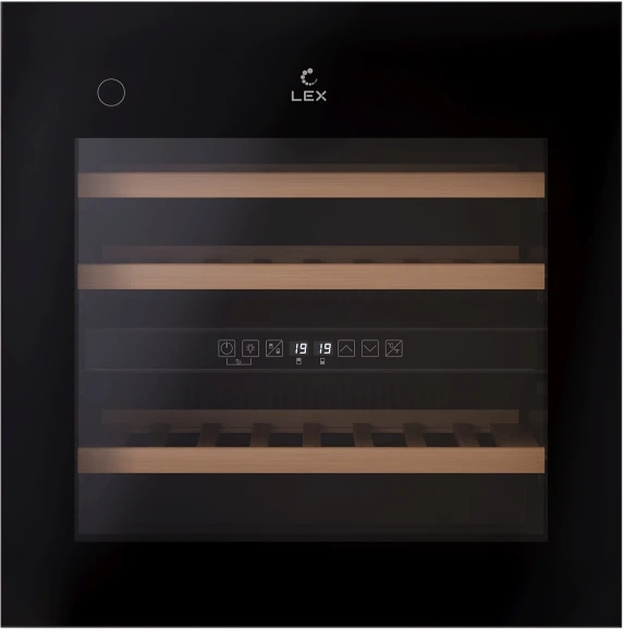 Винный шкаф Lex LWD6036BL dual zone PP 1-нокамерн. черный (CHAT500008) Винный шкаф Lex LWD6036BL dual zone PP 1-нокамерн. черный (CHAT500008)