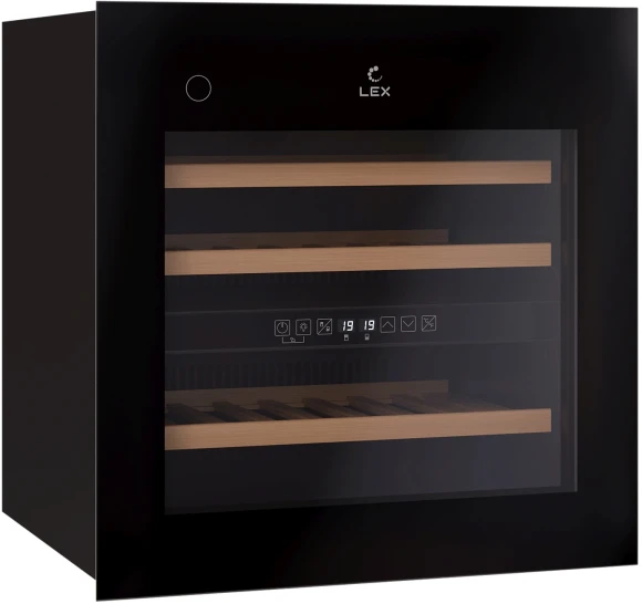 Винный шкаф Lex LWD6036BL dual zone PP 1-нокамерн. черный (CHAT500008) Винный шкаф Lex LWD6036BL dual zone PP 1-нокамерн. черный (CHAT500008)