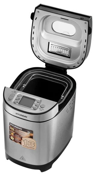 Хлебопечь Hyundai HYBM-M0313G 600Вт серебристый/черный Хлебопечь Hyundai HYBM-M0313G 600Вт серебристый/черный