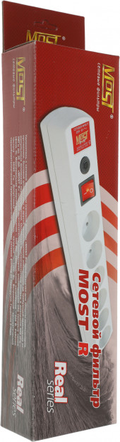 Сетевой фильтр Most R 5м (6 розеток) белый (коробка)