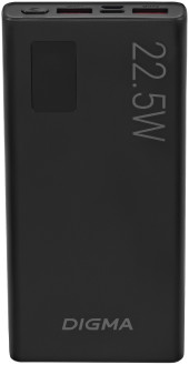 Мобильный аккумулятор Digma DGPF10A 10000mAh QC3.0/PD3.0 22.5W 3A 2xUSB-A/USB-C черный (DGPF10A22PBK) Мобильный аккумулятор Digma DGPF10A 10000mAh QC3.0/PD3.0 22.5W 3A 2xUSB-A/USB-C черный (DGPF10A22PBK)