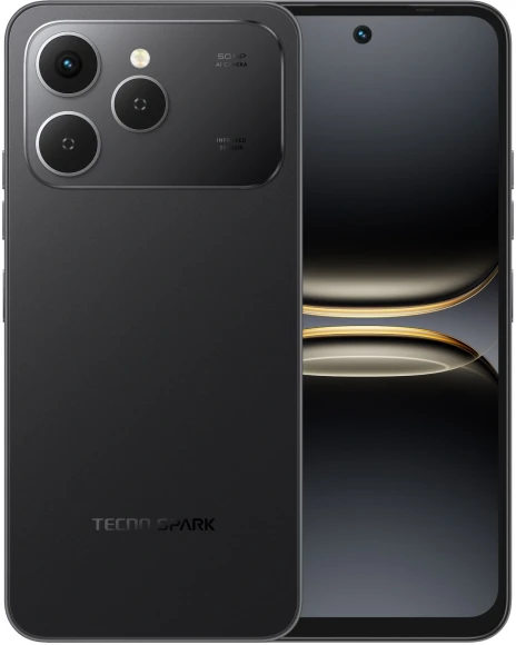 Смартфон Tecno Spark 40 256Gb 8Gb черный моноблок 3G 4G 2Sim 6.67" 720x1600 Android 15 50Mpix 802.11 a/b/g/n/ac/ax NFC GPS GSM900/1800 GSM1900 Protect FM microSD max1024Gb Смартфон Tecno Spark 40 256Gb 8Gb черный моноблок 3G 4G 2Sim 6.67" 720x1600 Android 15 50Mpix 802.11 a/b/g/n/ac/ax NFC GPS GSM900/1800 GSM1900 Protect FM microSD max1024Gb