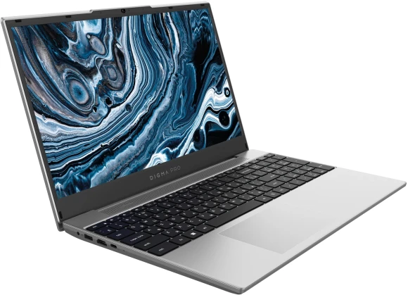 Ноутбук Digma Pro Breve Ryzen 5 Pro 5675U 8Gb SSD512Gb AMD Radeon Graphics 15.6" IPS FHD (1920x1080) Windows 11 Pro silver WiFi BT Cam 4500mAh (DN15R5-8DXW06)