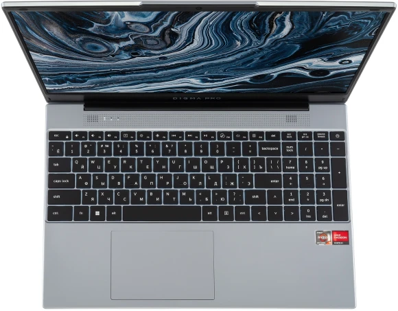 Ноутбук Digma Pro Breve Ryzen 5 Pro 5675U 8Gb SSD512Gb AMD Radeon Graphics 15.6" IPS FHD (1920x1080) Windows 11 Pro silver WiFi BT Cam 4500mAh (DN15R5-8DXW06)