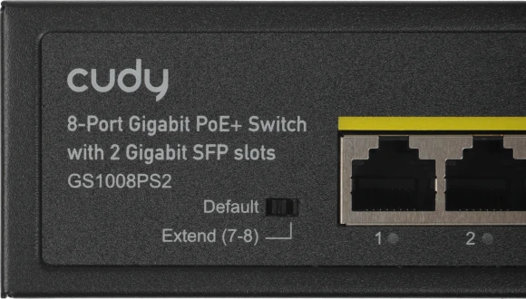 Коммутатор Cudy GS1008PS2 (L2) 8x1Гбит/с 2SFP 8PoE+ 120W неуправляемый Коммутатор Cudy GS1008PS2 (L2) 8x1Гбит/с 2SFP 8PoE+ 120W неуправляемый