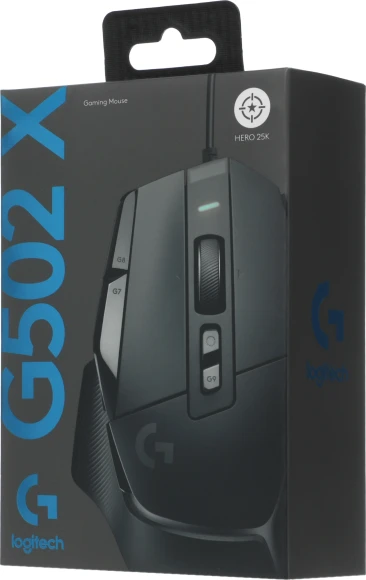 Мышь Logitech G502 X черный оптическая 25600dpi USB 13but (910-006140)