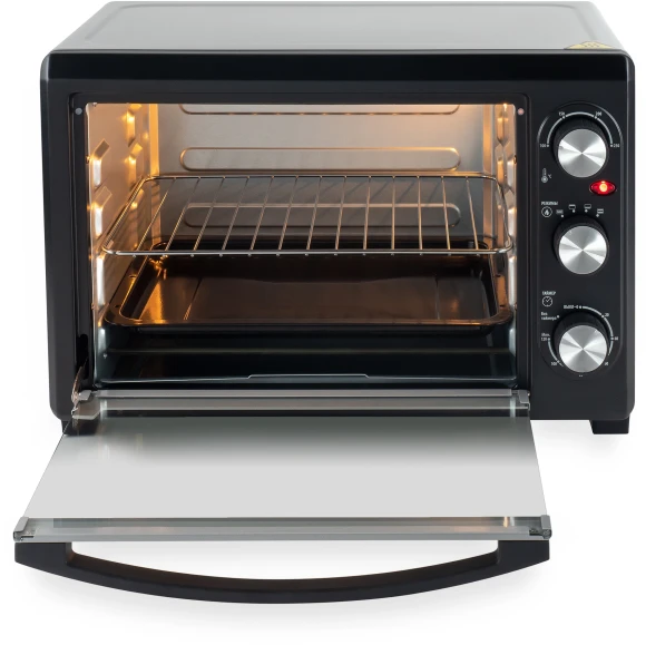 Мини-печь Hyundai MIO-HY073 26л. 1500Вт серебристый/черный