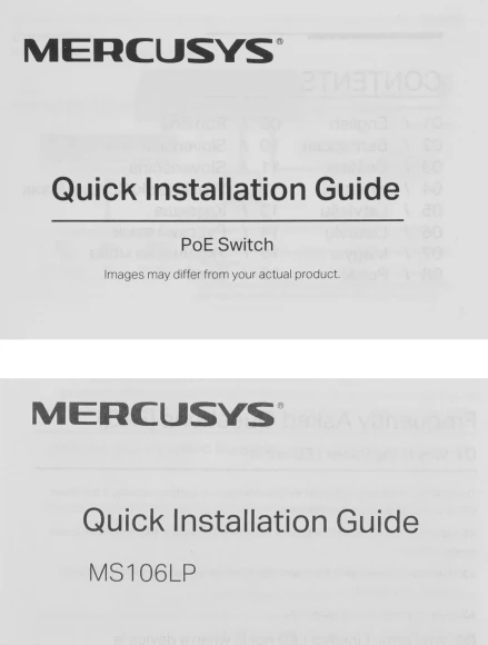 Коммутатор Mercusys MS106LP (L2) 6x100Мбит/с 4PoE+ 40W неуправляемый