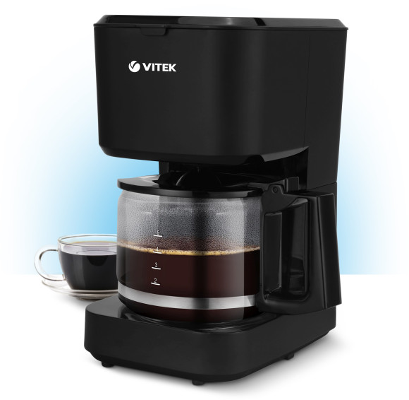 Кофеварка капельная Vitek VT-8386 630Вт черный