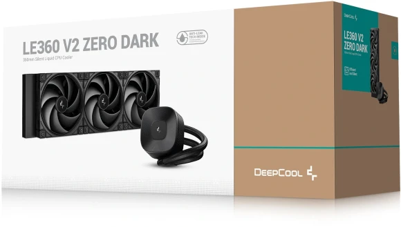 Система водяного охлаждения Deepcool LE360 V2 Zero Soc-AM5/AM4/1200/1700/1851 черный 4-pin 19-31.6dB Al 250W 1554gr Ret (R-LE360ZERO-BKLNMD-G-1) Система водяного охлаждения Deepcool LE360 V2 Zero Soc-AM5/AM4/1200/1700/1851 черный 4-pin 19-31.6dB Al 250W 1554gr Ret (R-LE360ZERO-BKLNMD-G-1)