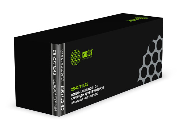 Картридж лазерный Cactus CS-C7115AS C7115A черный (2500стр.) для HP LJ 1000/1005/1200 Картридж лазерный Cactus CS-C7115AS C7115A черный (2500стр.) для HP LJ 1000/1005/1200