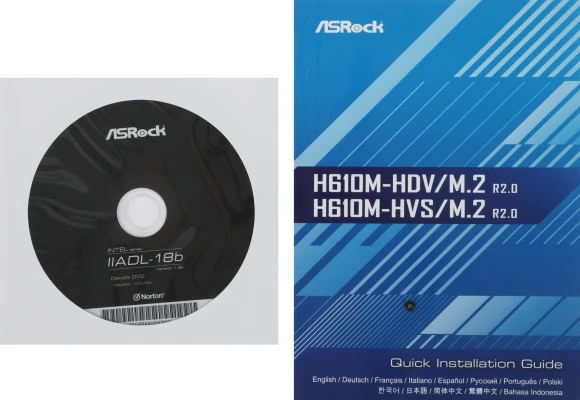 Материнская плата Asrock H610M-HVS/M.2 R2.0 Soc-1700 Intel H610 2xDDR4 mATX AC`97 8ch(7.1) GbLAN+VGA+HDMI Материнская плата Asrock H610M-HVS/M.2 R2.0 Soc-1700 Intel H610 2xDDR4 mATX AC`97 8ch(7.1) GbLAN+VGA+HDMI