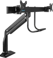 Кронштейн для мониторов Kromax OFFICE-20 черный 17"-35" макс.10кг настольный поворот и наклон Кронштейн для мониторов Kromax OFFICE-20 черный 17"-35" макс.10кг настольный поворот и наклон