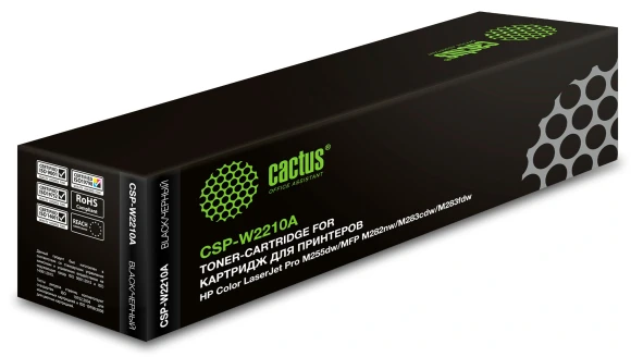 Картридж лазерный Cactus CSP-W2210A 207A черный (1350стр.) для HP M255/MFP M282/M283 с чипом