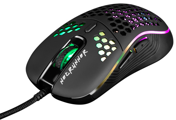 Мышь Оклик 713G NETRUNNER черный оптическая 3200dpi USB 6but (1465498)