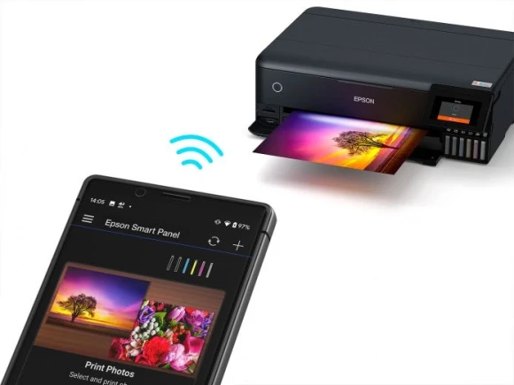 МФУ струйный Epson L8180 (C11CJ21403/402/504/502) A3 Duplex Net WiFi черный