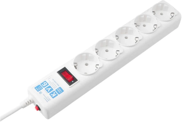 Сетевой фильтр Powercube SPG-B-15-WHITE 5м (5 розеток) белый (коробка)