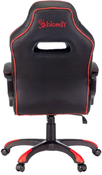 Кресло игровое A4Tech Bloody GC-250 черный/красный ткань/эко.кожа крестов.