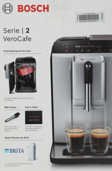 Кофемашина Bosch TIE20301 1300Вт серебристый/черный