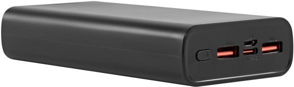 Мобильный аккумулятор Digma DGPF20A 20000mAh QC3.0/PD3.0 22.5W 3A 2xUSB-A/USB-C черный (DGPF20A22PBK)
