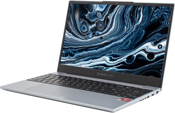 Ноутбук Digma Pro Breve Ryzen 5 Pro 5675U 16Gb SSD512Gb AMD Radeon Graphics 15.6" IPS FHD (1920x1080) Windows 11 Pro silver WiFi BT Cam 4500mAh (DN15R5-ADXW08)