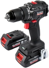 Дрель-шуруповерт Elitech CD 20SL2 (E2201.040.02) 80Вт аккум. патрон:быстрозажимной (кейс в комплекте) (205718)