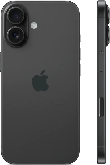 Смартфон Apple A3287 iPhone 16 256Gb черный моноблок 3G 4G 1Sim 6.1" 1179x2556 iOS 18 48Mpix 802.11 a/b/g/n/ac/ax/be NFC GPS Protect