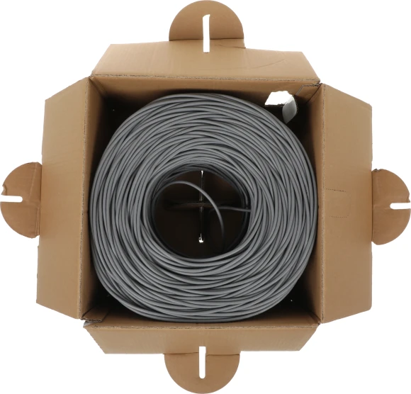 Кабель сетевой Ningbo UTP 4 пары cat.5E solid 0.5мм CCA molded 305м серый Кабель сетевой Ningbo UTP 4 пары cat.5E solid 0.5мм CCA molded 305м серый