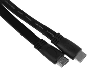 Кабель аудио-видео High Speed ver.1.4 Flat HDMI (m)/HDMI (m) 1м. позолоч.конт. черный Кабель аудио-видео High Speed ver.1.4 Flat HDMI (m)/HDMI (m) 1м. позолоч.конт. черный