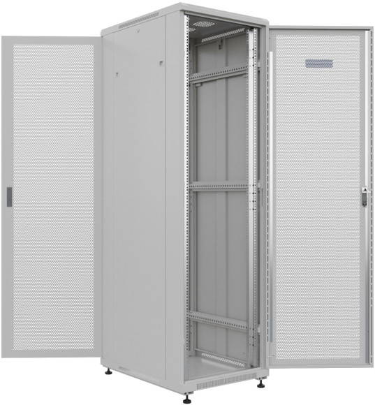 Шкаф серверный NTSS Премиум (NTSS-R42U6080PD/PD) напольный 42U 600x800мм пер.дв.перфор. задн.дв.перфор. 900кг серый 710мм 63кг 1987мм IP20 сталь Шкаф серверный NTSS Премиум (NTSS-R42U6080PD/PD) напольный 42U 600x800мм пер.дв.перфор. задн.дв.перфор. 900кг серый 710мм 63кг 1987мм IP20 сталь