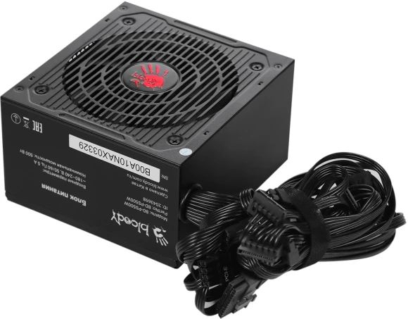 Блок питания Bloody ATX 500W BD-PS500W 80 PLUS WHITE (20+4pin) APFC 120mm fan 6xSATA RTL Блок питания Bloody ATX 500W BD-PS500W 80 PLUS WHITE (20+4pin) APFC 120mm fan 6xSATA RTL