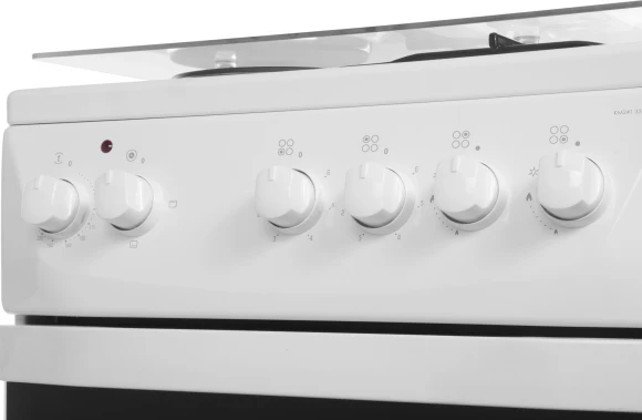 Плита Комбинированная Darina 1D KM 241 337 W белый/черный (стеклянная крышка) реш.сталь Плита Комбинированная Darina 1D KM 241 337 W белый/черный (стеклянная крышка) реш.сталь