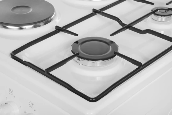 Плита Комбинированная Darina 1D KM 241 337 W белый/черный (стеклянная крышка) реш.сталь Плита Комбинированная Darina 1D KM 241 337 W белый/черный (стеклянная крышка) реш.сталь