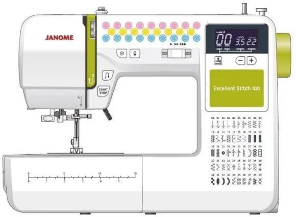 Швейная машина Janome Excellent Stitch 100 белый