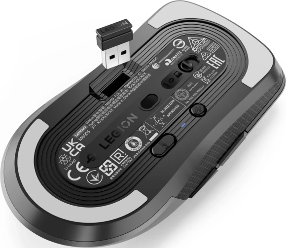 Мышь Lenovo Legion M600s Qi Wireless Gaming темно-серый оптическая 19000dpi беспров. BT/Radio USB 5but (GY51H47355)