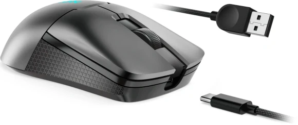 Мышь Lenovo Legion M600s Qi Wireless Gaming темно-серый оптическая 19000dpi беспров. BT/Radio USB 5but (GY51H47355)