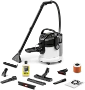 Пылесос моющий Karcher SE 4 Plus 1000Вт белый/черный Пылесос моющий Karcher SE 4 Plus 1000Вт белый/черный