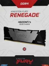 Память DDR4 2x8GB 4600МГц Kingston KF446C19RB2K2/16 Fury Renegade Black RTL Gaming PC4-36800 CL19 DIMM 288-pin 1.5В kit dual rank с радиатором Ret Память DDR4 2x8GB 4600МГц Kingston KF446C19RB2K2/16 Fury Renegade Black RTL Gaming PC4-36800 CL19 DIMM 288-pin 1.5В kit dual rank с радиатором Ret