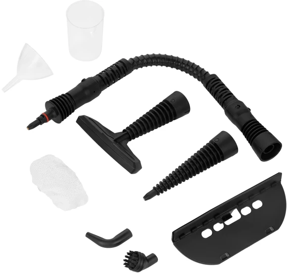 Пароочиститель ручной Kitfort КТ-9138-2 1050Вт черный/зеленый