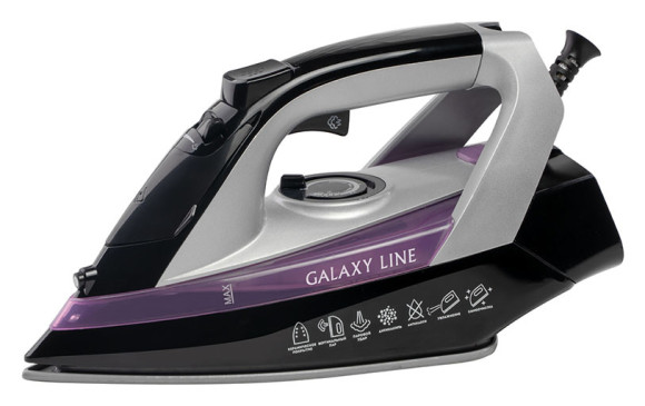 Утюг Galaxy Line GL 6128 2200Вт черный/фиолетовый Утюг Galaxy Line GL 6128 2200Вт черный/фиолетовый