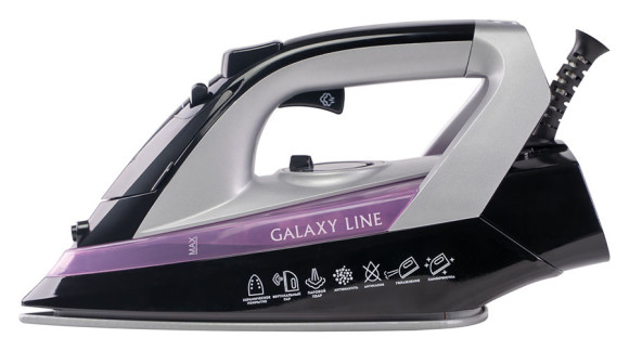 Утюг Galaxy Line GL 6128 2200Вт черный/фиолетовый Утюг Galaxy Line GL 6128 2200Вт черный/фиолетовый