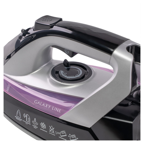 Утюг Galaxy Line GL 6128 2200Вт черный/фиолетовый Утюг Galaxy Line GL 6128 2200Вт черный/фиолетовый