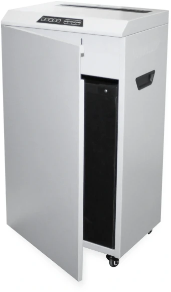 Шредер Heleos УО90-5 белый/черный (секр.P-5) фрагменты 21лист. 90лтр. скрепки скобы пл.карты CD Шредер Heleos УО90-5 белый/черный (секр.P-5) фрагменты 21лист. 90лтр. скрепки скобы пл.карты CD