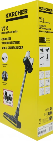 Пылесос ручной Karcher VC 6 Cordless ourFamily 250Вт белый/серый Пылесос ручной Karcher VC 6 Cordless ourFamily 250Вт белый/серый