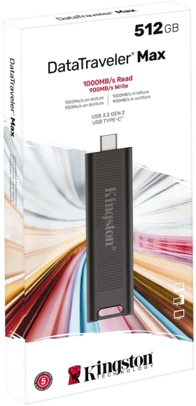 Флеш Диск Kingston 512Gb DataTraveler Type-C Max DTMAX/512GB USB3.2 черный Флеш Диск Kingston 512Gb DataTraveler Type-C Max DTMAX/512GB USB3.2 черный