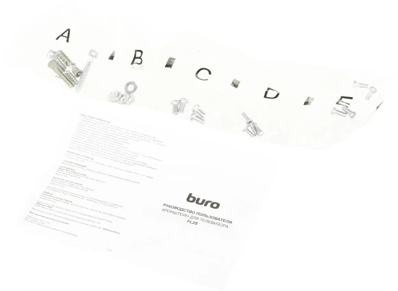 Кронштейн для телевизора Buro FL2S черный 15"-29" макс.12кг настенный поворотно-выдвижной и наклонный