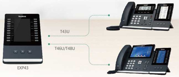 Модуль расширения Yealink EXP43 Модуль расширения Yealink EXP43