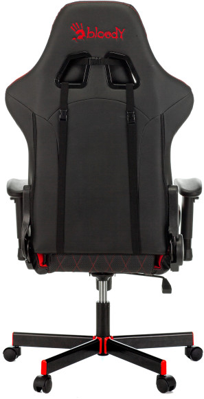 Кресло игровое A4Tech Bloody GC-870 черный/красный ромбик экокожа с подголов. крестов. металл